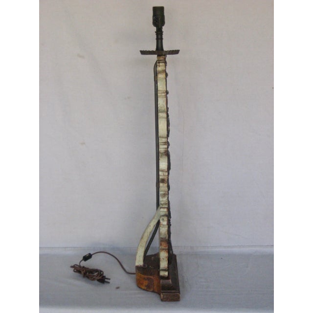 Silver Candlestick Table Top Lamp 18 Century For Sale - Image 8 of 11