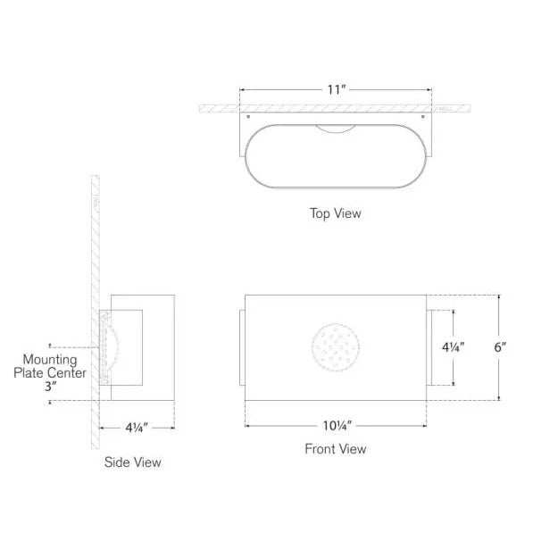 AERIN for Visual Comfort Signature Nella Small Oblong Sconce in Hand-Rubbed Antique Brass & Matte Black For Sale In Houston - Image 6 of 6