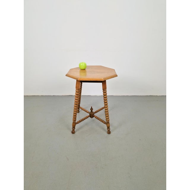 1930s Vintage Dutch Bobbin Side Table, 1930s For Sale - Image 5 of 9