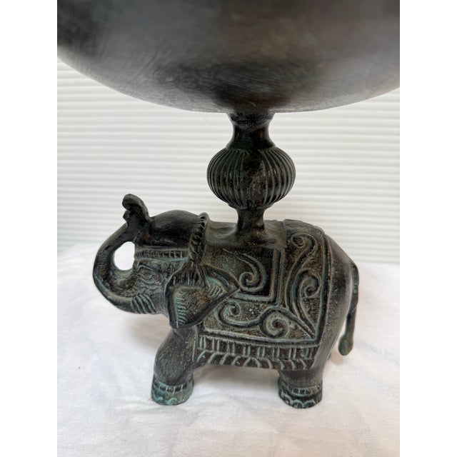 Early 20th Century Bronze Elephant Jardinière, Vintage For Sale - Image 5 of 12
