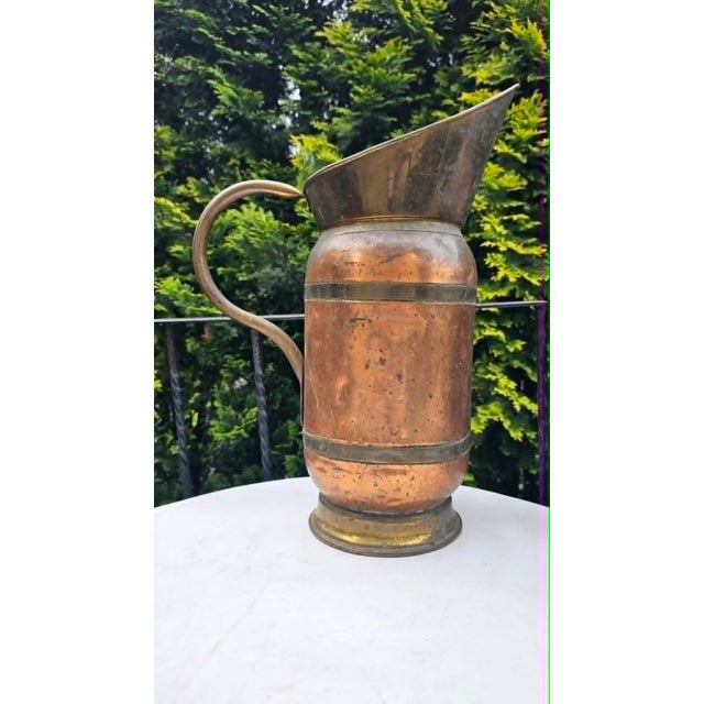 Vintage Brass and Copper Water Jug ​​for Umbrellas and Flowers, 1920s For Sale - Image 3 of 9