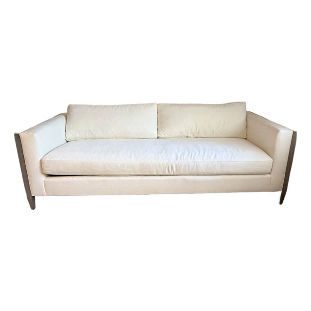Vanguard Wood Framed Sofa For Sale