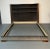 American Thom Filicia, Modern King Size Bed Frame, Low Profile, Upholstery, Walnut For Sale - Image 3 of 8