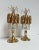 So glamorous, these brass-colored table lamps! The lamps are 40 cm high and very decorative with their glass stones. Bring...