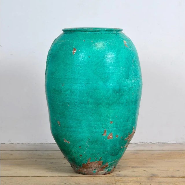 A large turkish terracotta olive pot. This beautiful piece can be used as a garden ornament or planter, for indoor and...
