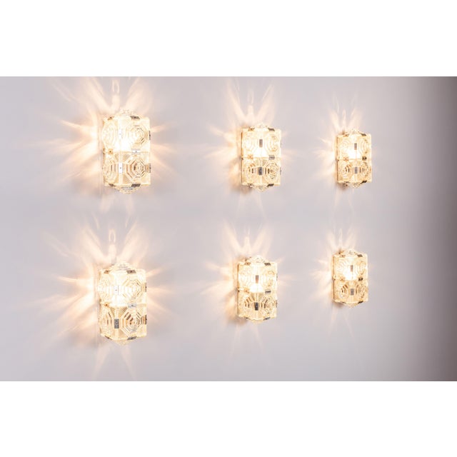 Vintage Wall Lamps from Kamenický Šenov, 1970s, Set of 6 For Sale - Image 18 of 18