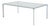 Mid-Century Modern Italian Bauhaus Rectangular Coffee Table in Chrome and Glass, 1980s For Sale