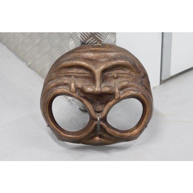 Gothic Copper Mask Wall Decor, 1950s For Sale - Image 4 of 18