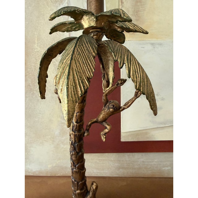 Bring a touch of tropical sophistication to your home with this vintage Frederick Cooper table lamp featuring a sculptural...