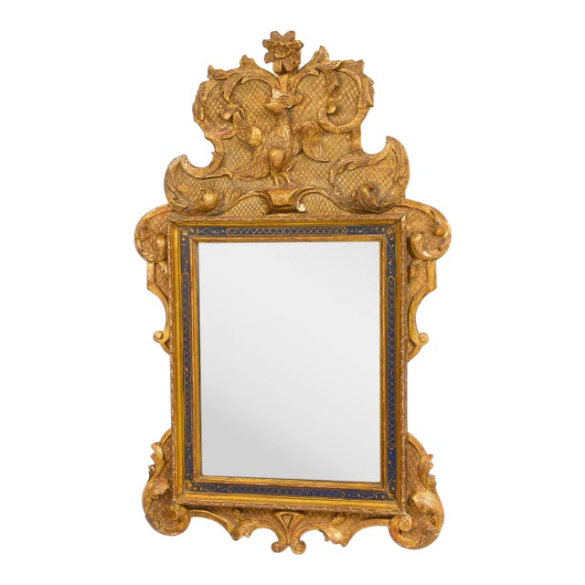 Antique French Regence Style Gilt-Mirror For Sale