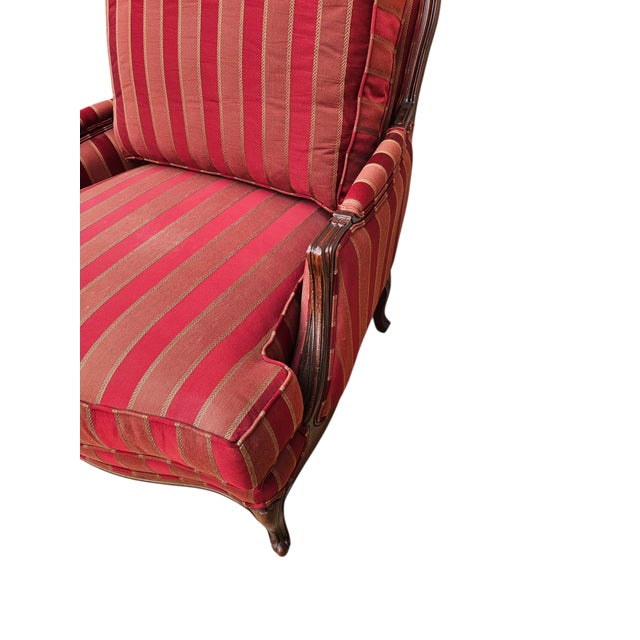 Ethan Allen 1990s Ethan Allen Versailles Lounge Chair French Country Living Room Regency For Sale - Image 4 of 12