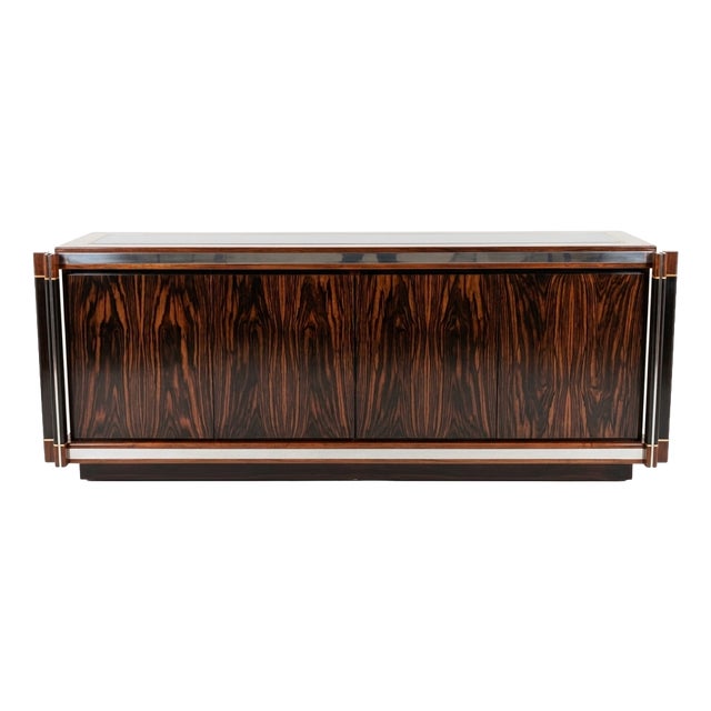 Regency Style Sideboard by Paolo Barracchia for Roman Decò, 1970s For Sale