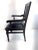 Vintage Black Leather and Wood Library Chair With Nailhead Trim For Sale - Image 15 of 16