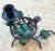 Mid 20th Century Pair Vintage Tole Bird Nest Candleholders With Eggs and Ladybug For Sale - Image 5 of 10