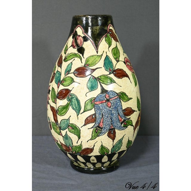 Polychrome Earthenware Vase by J.Massier for Vallauris, 1920s For Sale - Image 17 of 18