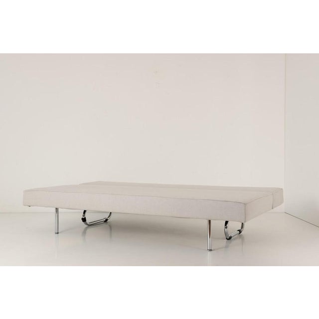 Metal Light Grey Daybed by Ernst Ambühler, Switzerland, 1957 For Sale - Image 7 of 11