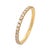Contemporary Lugano Diamond 18k Yellow Gold Eternity Band, Size 5.5 For Sale - Image 3 of 5