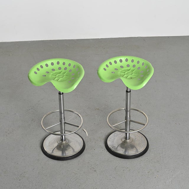 Model Faucheuse Bar Stools by Etienne Fermigier for Mirima, 1970s, Set of 2 For Sale - Image 10 of 10