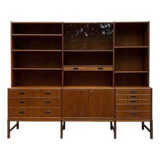 Scandinavian Bookshelf in Teak, 1960s For Sale