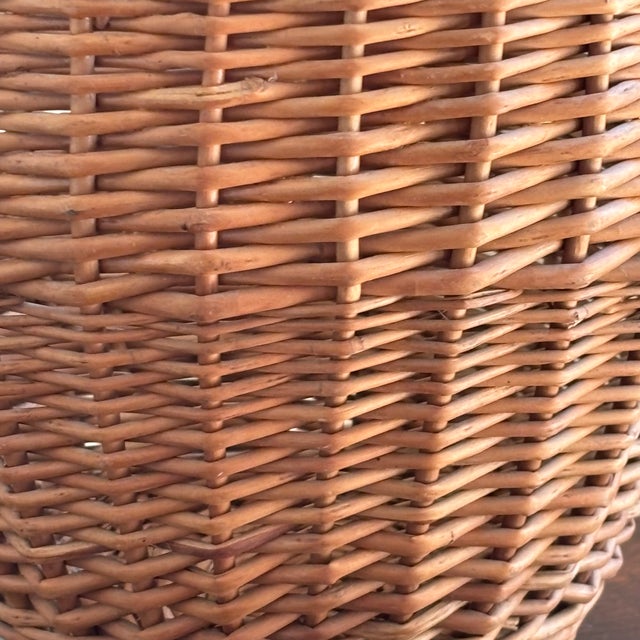 Wood Small Mid-20th Century European Planter Basket For Sale - Image 7 of 12