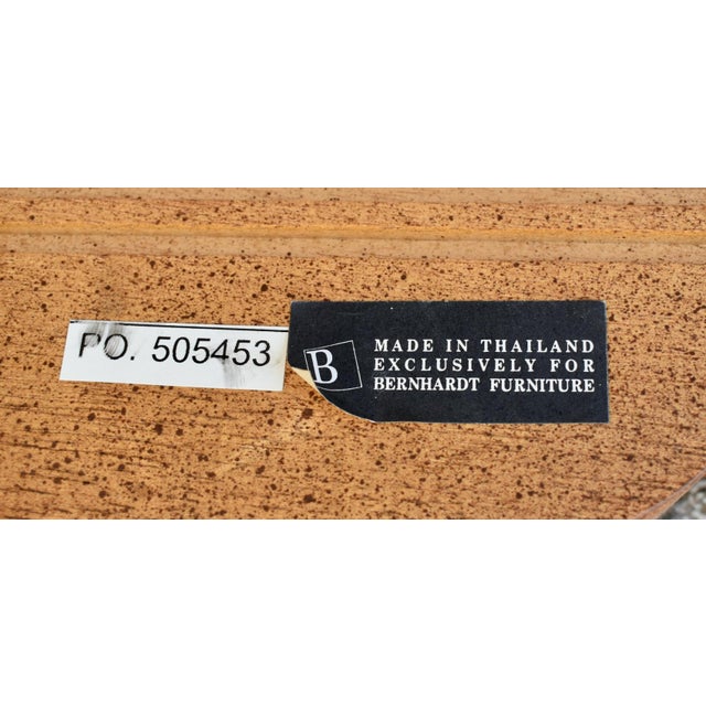 1980s Vintage Bernhardt Carved Set of Four High Back Country French Dining Chairs For Sale - Image 5 of 12