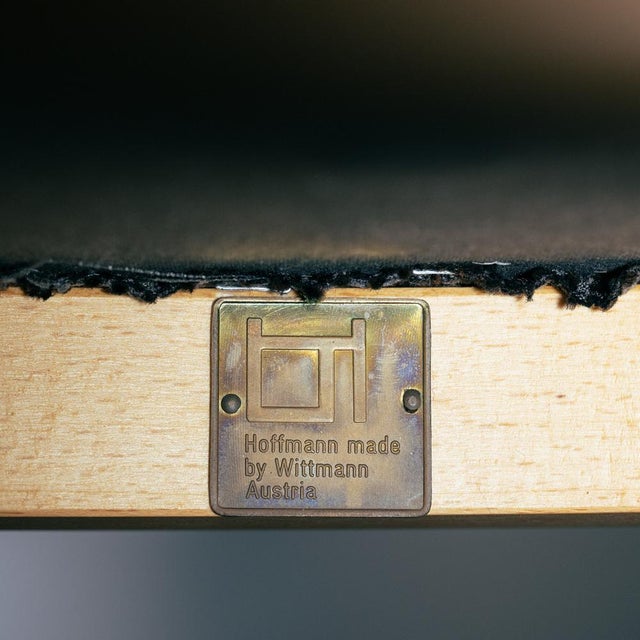 Art Nouveau Fledermaus Chairs by Josef Hoffmann for Wittmann, 1980s, Set of 3 For Sale - Image 16 of 18