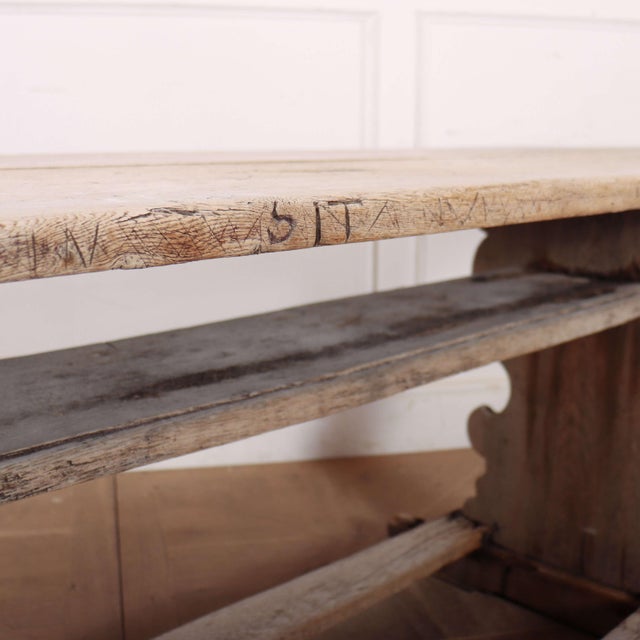 Rustic English Console Table in Oak For Sale - Image 9 of 10
