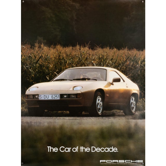 Porsche the Car of the Decade 1979 Original Advertising Poster For Sale - Image 9 of 9