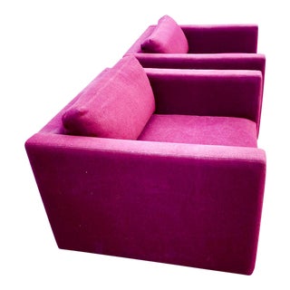 1970s Vintage Knoll Club Chairs Designed by Charles Pfister- A Pair For Sale