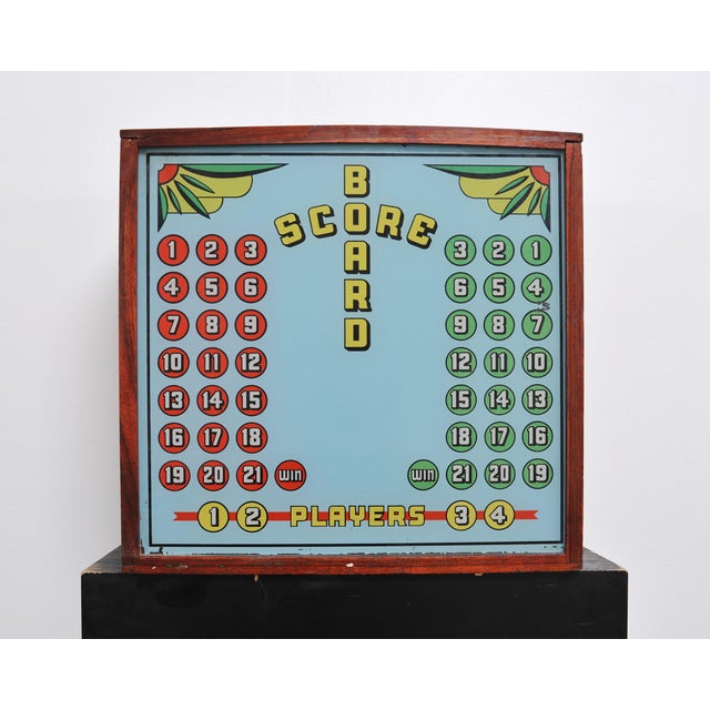 Metal 20th Century Americana Arcade Shuffleboard Game Table 22 Ft For Sale - Image 7 of 18