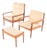 Brown Set of Armchairs by Grete Jalk Edited for Poul Jeppesens Møbelfabrik, 1956 For Sale - Image 8 of 8