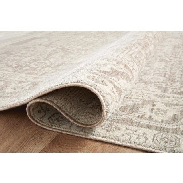 Transitional Amber Lewis x Loloi Zuma Sand / Stone 9'-6" x 13'-1" Area Rug For Sale - Image 3 of 8