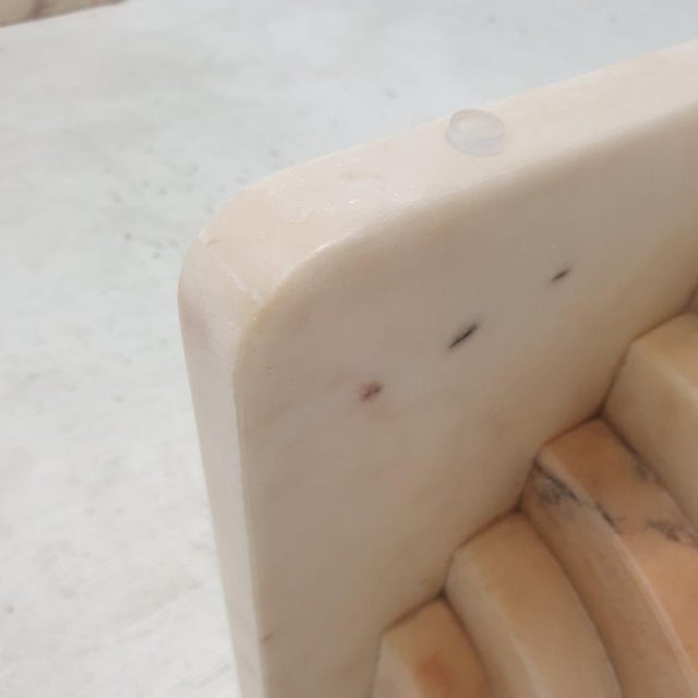 Italian Marble Coffee Table with Glass, 1970s For Sale - Image 13 of 14