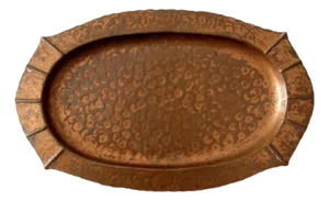 Vintage Schaefer Hammered Copper Tray