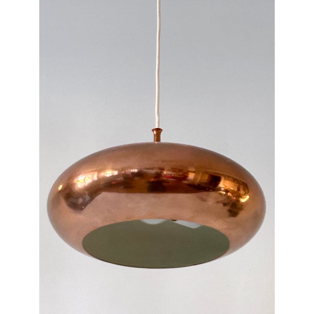Copper Mid-Century Copper Pendant Lamp from Falkenbergs Belysning, Sweden, 1960s For Sale - Image 8 of 18