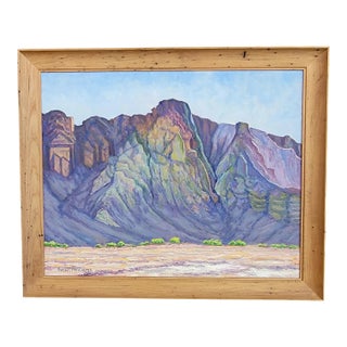 Plein Air California Mountain Painting by Robert F. Williams For Sale