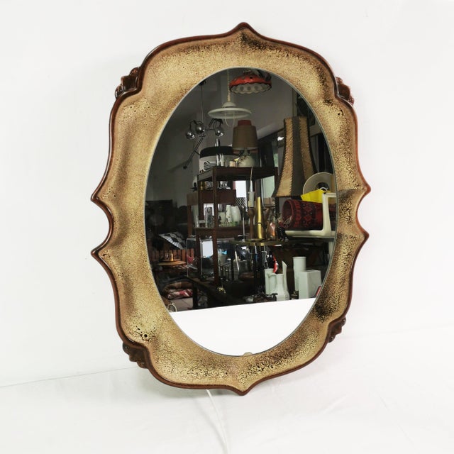 Mid-Century Ceramic Mirror from Pan Keramik, 1970s For Sale - Image 15 of 15