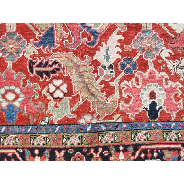 Early 20th Century Antique Dragon Heriz Serapi Rug For Sale - Image 5 of 10