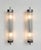 Vintage Skyscraper Art Deco Light Old Lamp Wall Sconces Fixture Nickel Brass & Glass Rod Ship Light - Pair For Sale - Image 4 of 4