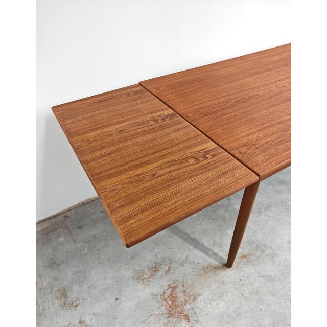 Mid-Century Modern Danish Teak Extendable Dining Table, 1960s For Sale - Image 6 of 14
