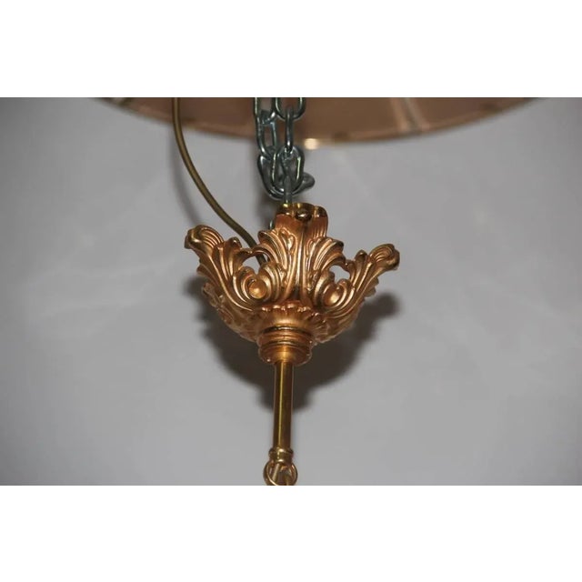 24-Carat Gold & Porcelain Chandelier, 1970s For Sale - Image 18 of 18