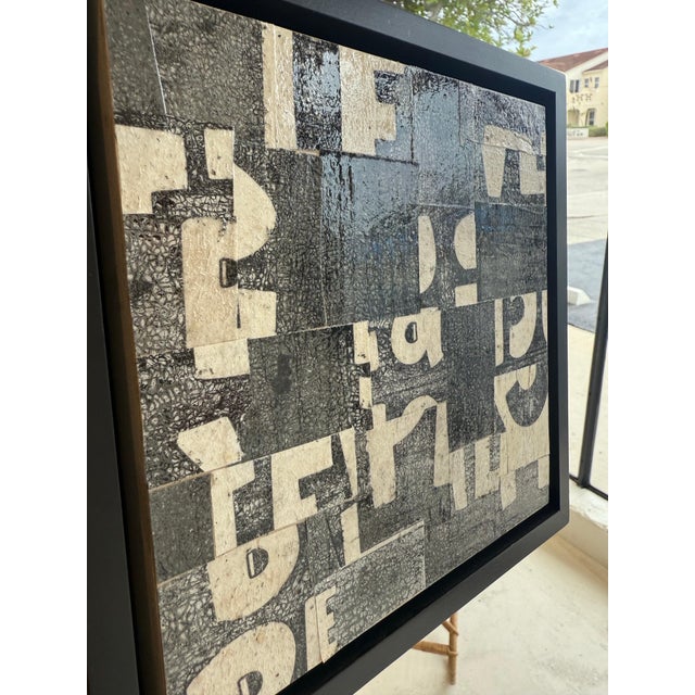 Cecil Touchon Original Collage on Canvas Titled: PDP 1359 ct23 2023 For Sale In West Palm - Image 6 of 10