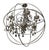 Mid-Century Modern Rome Smokey Crystal Chandelier in a Polished Aluminum Finish by Artwood For Sale - Image 3 of 5