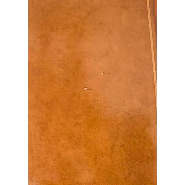 Faux Bamboo Leather Top Desk For Sale - Image 11 of 11