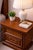 Traditional 1970s Traditional Revival Nightstand in the Manner of Drexel – Warm Brown Mahogany Finish For Sale - Image 3 of 5