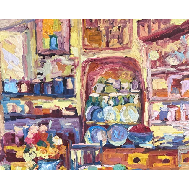 Early 21st Century Oil on Canvas Painting of an Interior by Kay Sutherland For Sale - Image 5 of 7