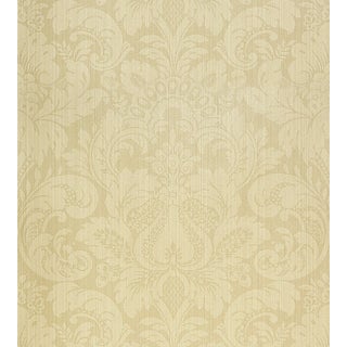 The House of Scalamandré Daphne Wallcovering, Antique White For Sale
