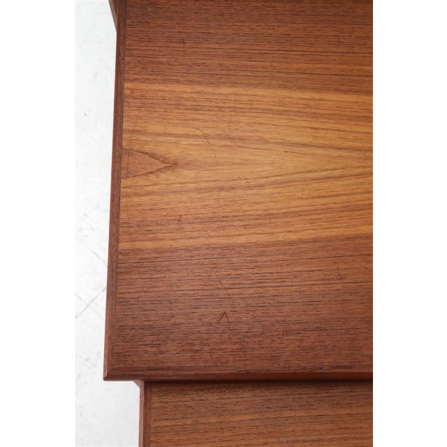 Brown Danish Teak Nesting Tables, 1960s, Set of 3 For Sale - Image 8 of 15