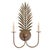 The Naples Sconce is inspired by vintage Floridian designs with an art deco influence. The steel palm frond is centered...