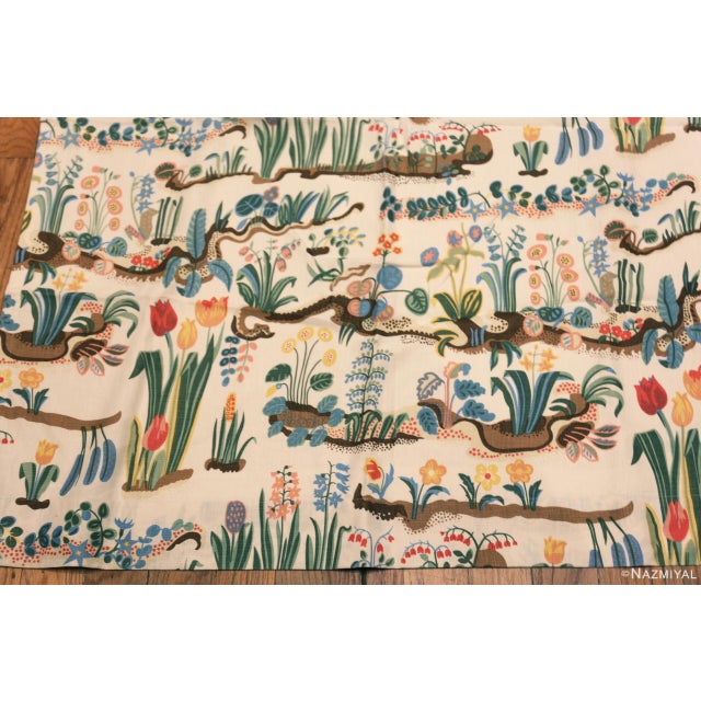 Illustration Nazmiyal Collection Vintage Pair of Primavera Curtains by Josef Frank For Sale - Image 3 of 8